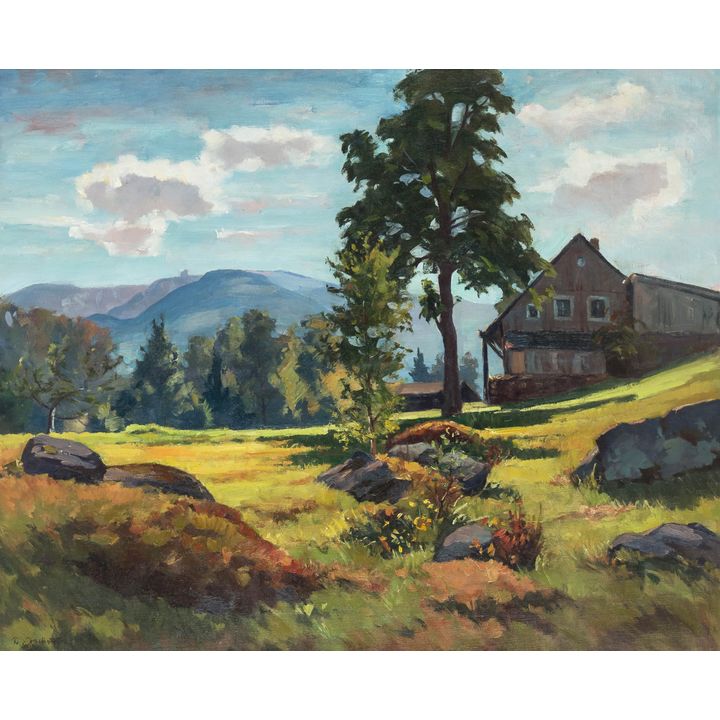 Franz von Jackowski | Widok na Kopę i Śnieżkę, 1944 r.