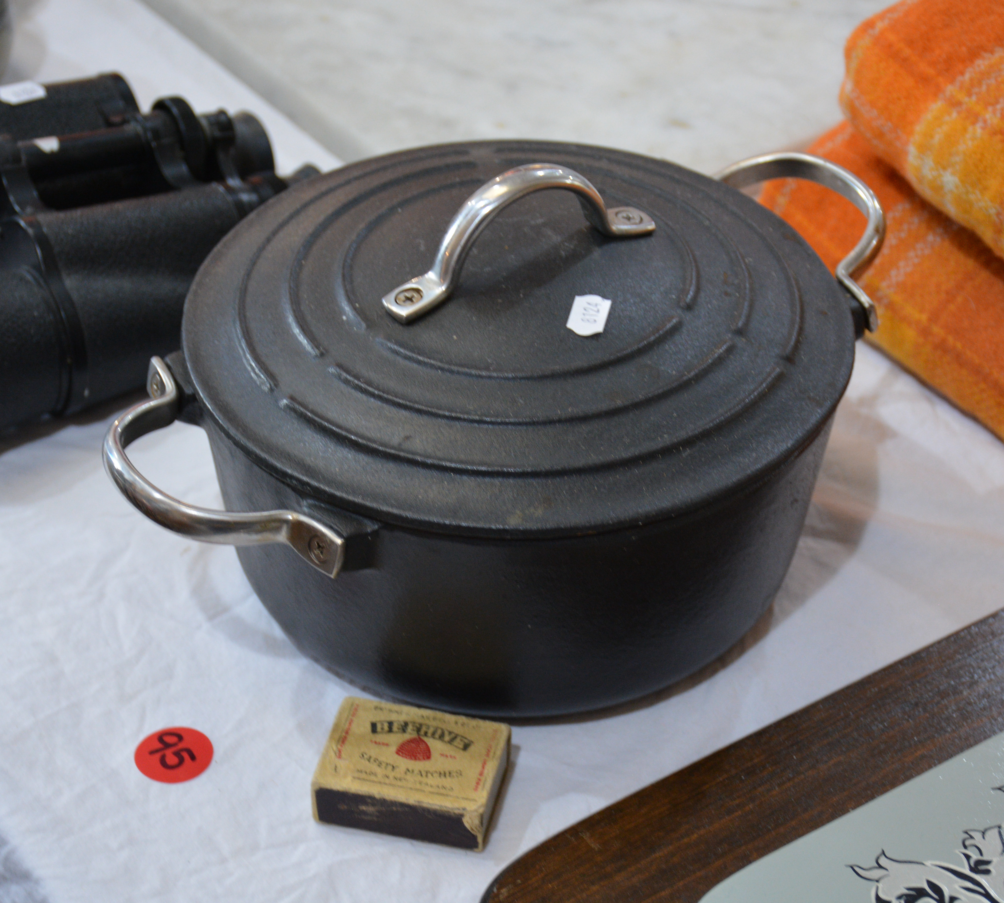 Cast Iron Lidded Pot — sold at auction in New Zealand for $50