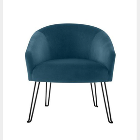 GEORGE MASON - MOONLIGHT HAIRPIN ACCENT CHAIR - NAVY -