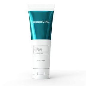 PROACTIV MD EXFOLIATING FACE WASH, GENTLE AND HYDRATING FACIAL CLEANSER AND ACNE TREATMENT FOR SENSITIVE SKIN, 6 OZ CLEAR UNSCENTE