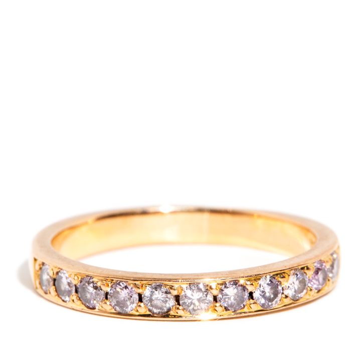 0.50 Carat Near Colourless Pink Diamond Ring,
