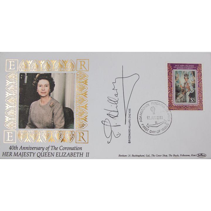 FIRST DAY COVER - Signed E.P. Hillary