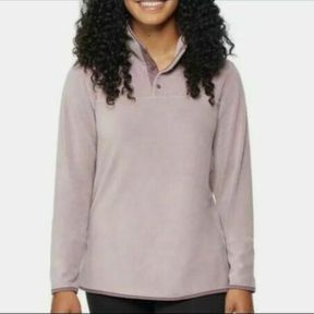 32 DEGREES HEAT SNAP BUTTON FAUX FUR SWEATER SZ SMALL