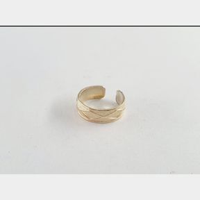 9CT GOLD PLATED STERLING SILVER TOE RING - 51929/10049
