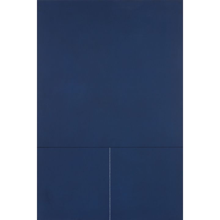 Milan Mrkusich 'Painting Blue Achromatic'