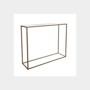 George + Mason - Glass Top Hall Table - Gold - Glass cracked