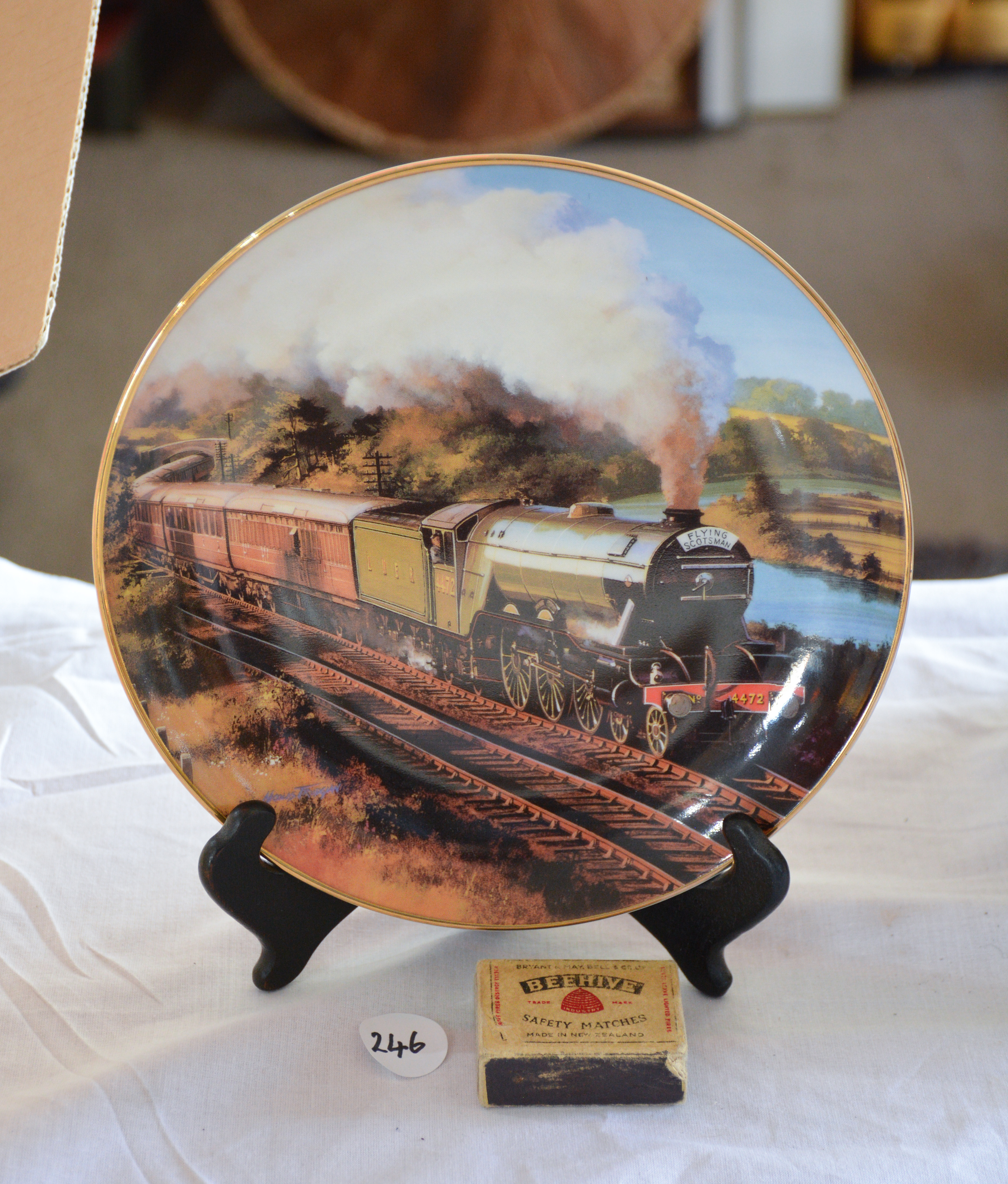 Flying Scotsman Limited Edition Train Plate — NZ auction result