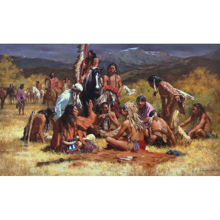 Howard Terpning (1927-) Council of the Chiefs