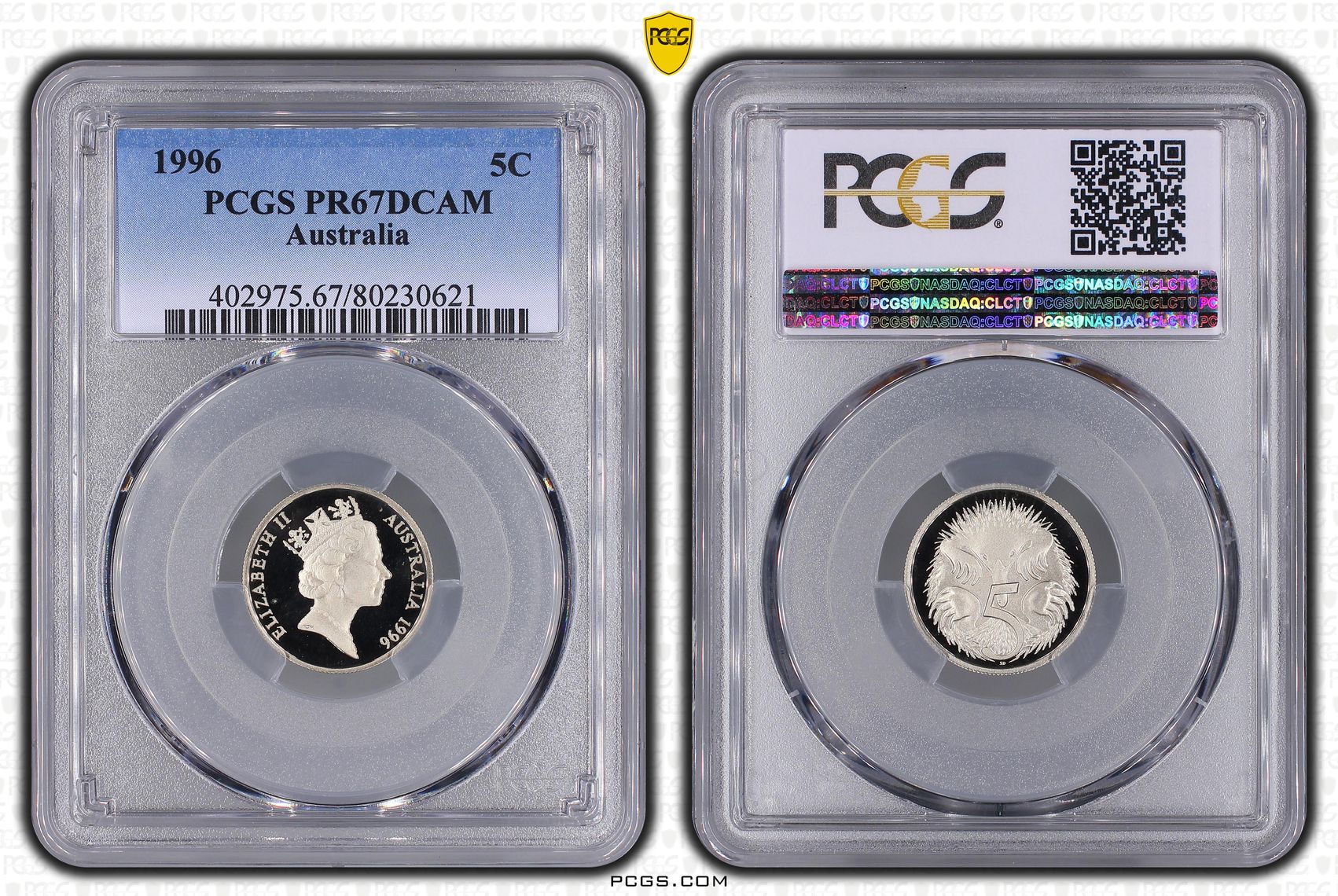 Five Cent, 1996, PCGS PR67DCAM