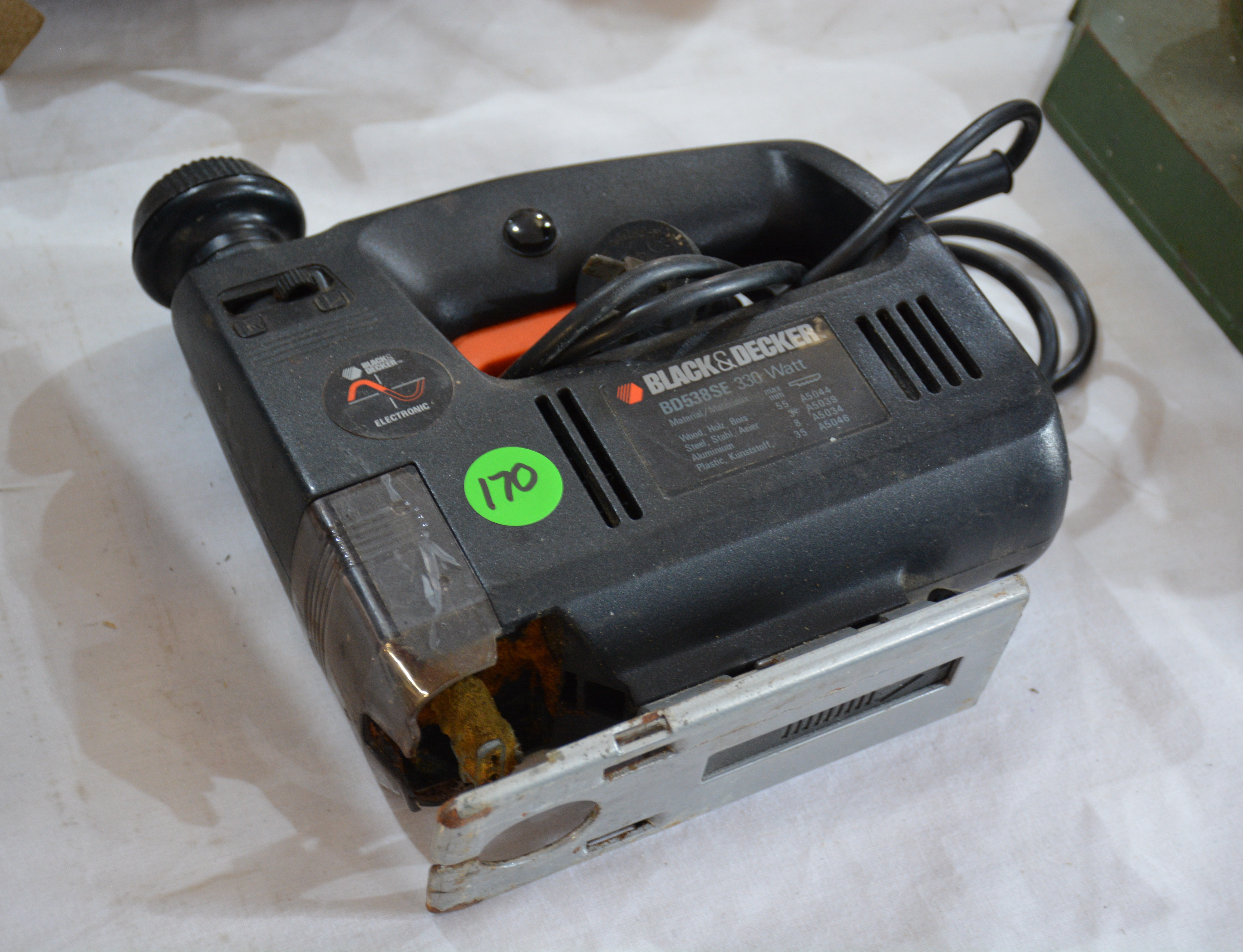 Black and Decker 330W Corded Jigsaw — sold at auction in New Zealand for $10