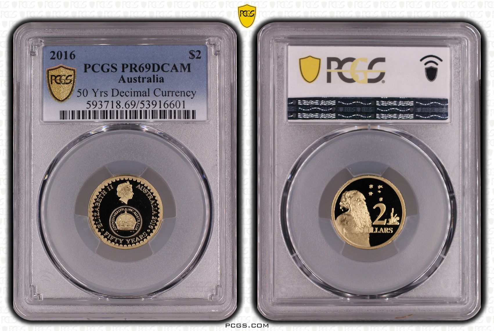 50 Yrs Decimal Currency, Two Dollar, 2016, PR69DCAM
