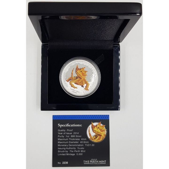 Thorny Devil 1oz. Silver Proof Coin