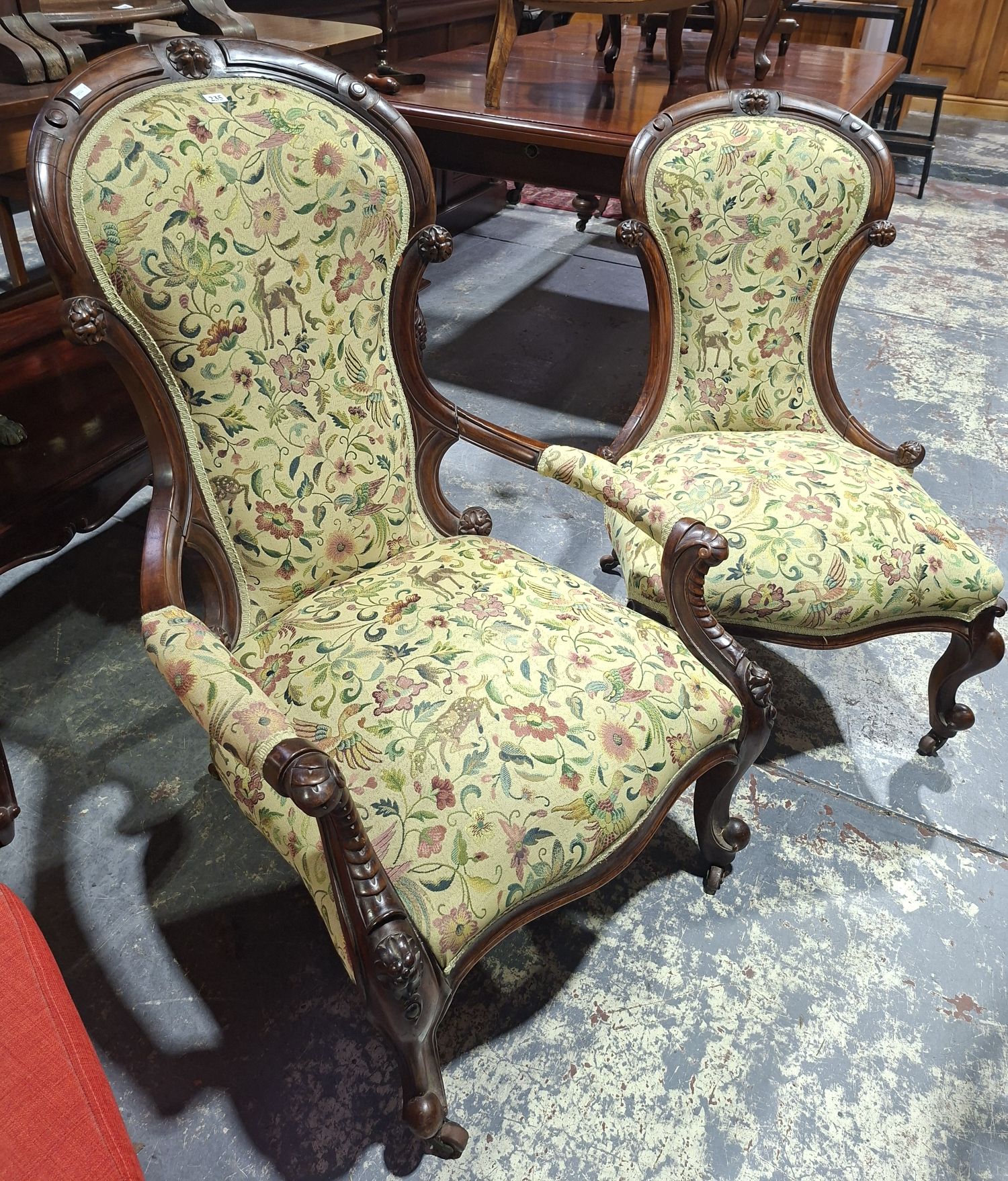 Gentlemans And Ladies Chairs