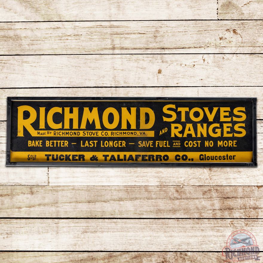 Richmond Stoves and Ranges Framed Cardboard Sign