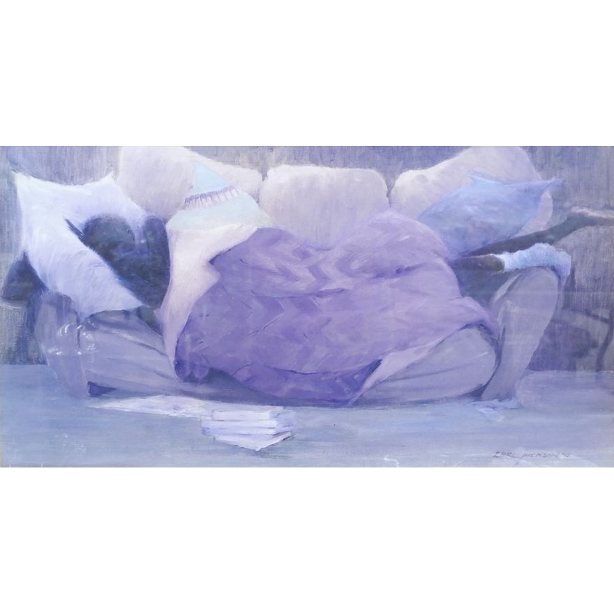 Earl Jackson Sleeping Woman Art Print Framed 16'' x 26.5''