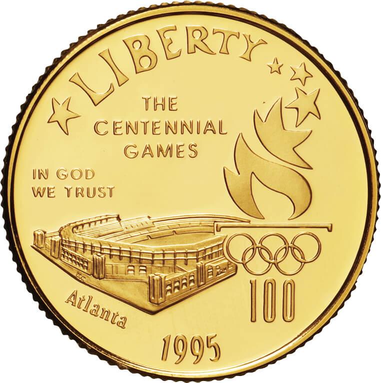 アメリカ-USA. 1995. Gold. 5ドル(Dollar). プルーフ. Proof. 1996年 