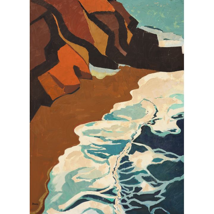 Harry Bonath ''The Seashore'' Large Oil