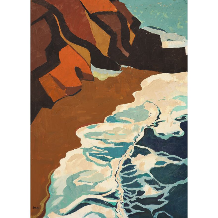 Harry Bonath ''The Seashore'' Large Oil