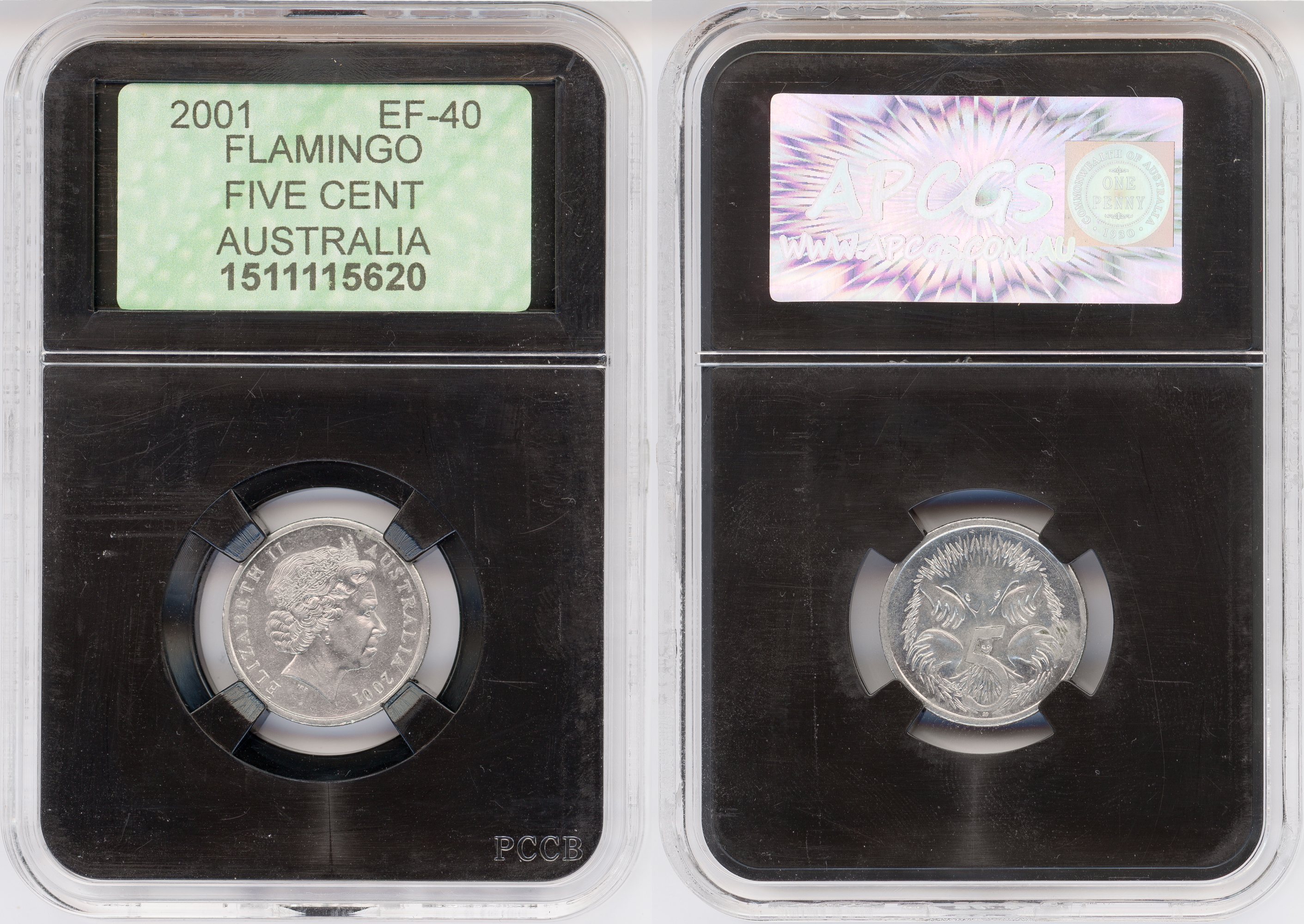 Five Cent, 2001, APCGS EF 40