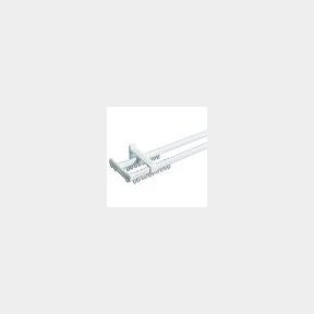 3 X DECOR DEPOT STEEL DOUBLE CURTAIN TRACK (2.5M) -