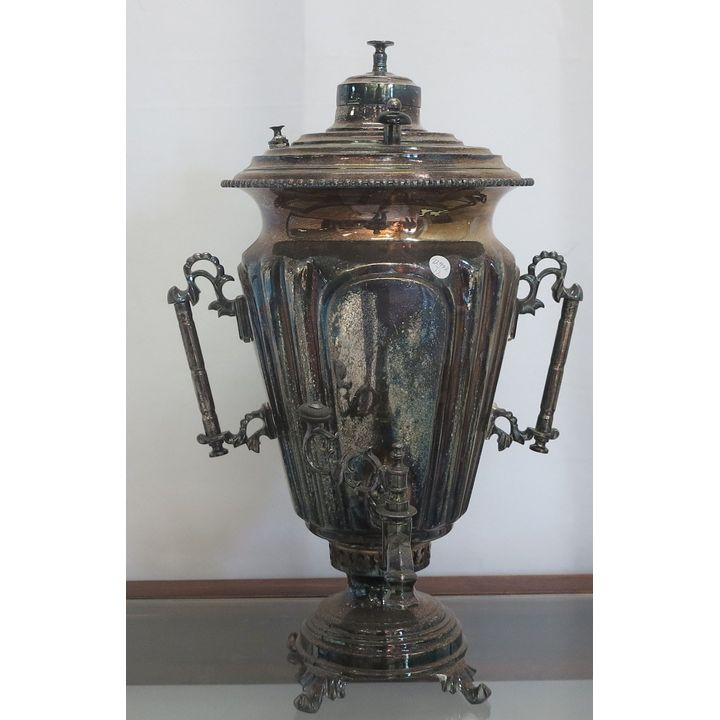 RUSSIAN SILVERPLATED SAMOVAR