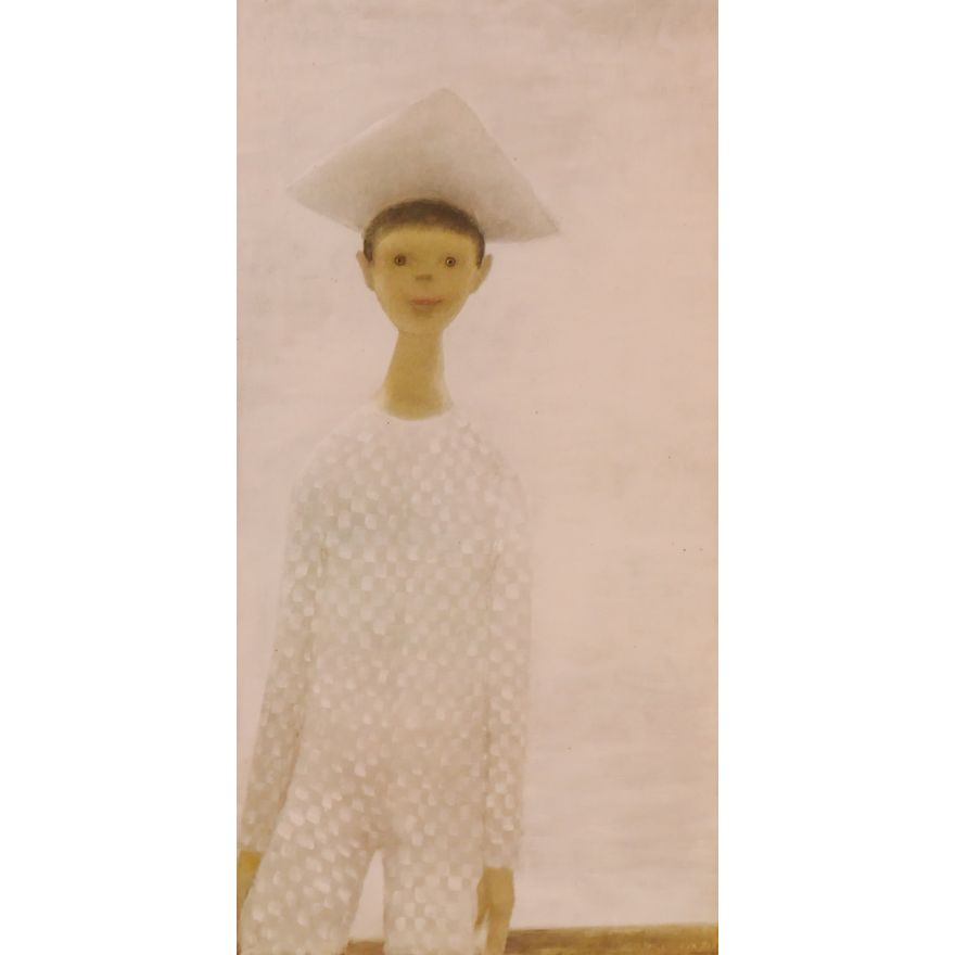 Jean Paul Lemieux Modern Art Print Framed- 21x13''