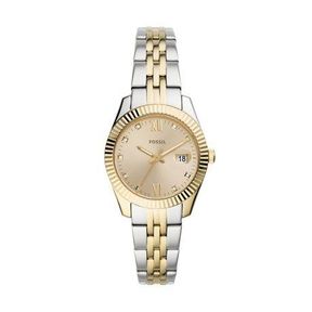 Fossil Women Scarlette Mini Gold Silver Stainless Steel Watch-ES4949 |NOT TESTED