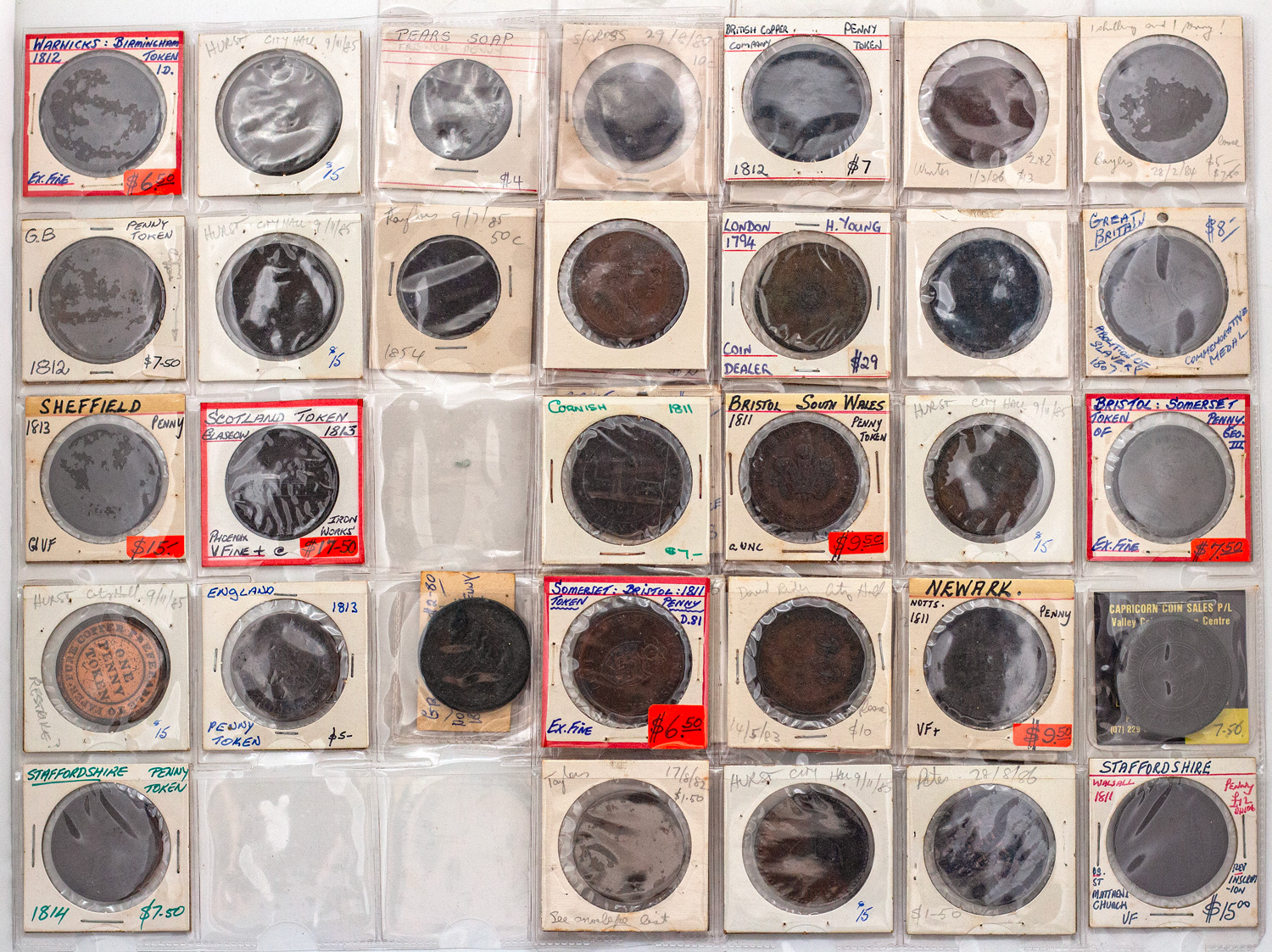 Great Britain, Trade Tokens, 1800 - 1900, VG - UNC