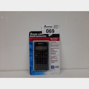 TEXAS INSTRUMENTS BA II PLUS PROFESSIONAL FINANCIAL CALCULATOR -