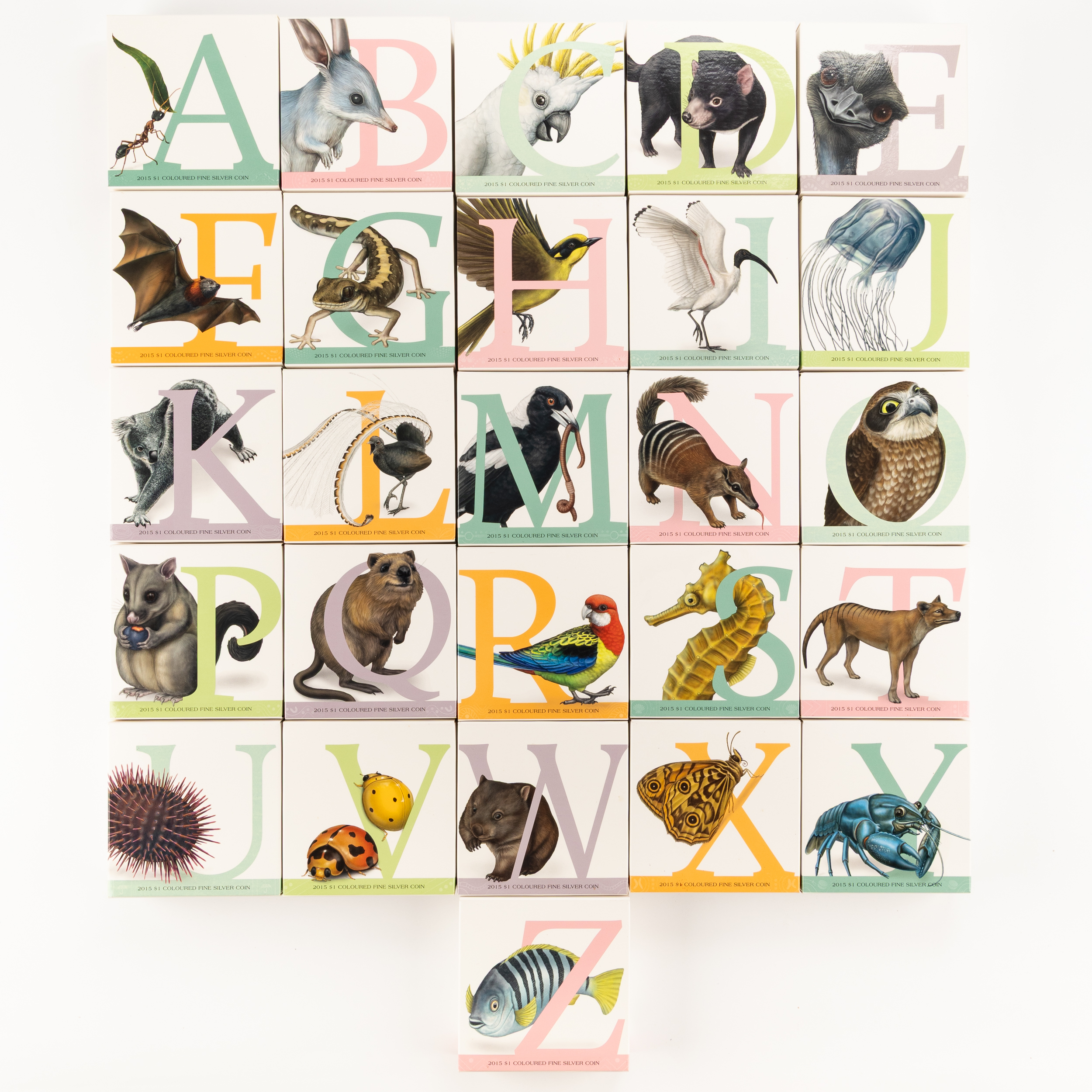 Elizabeth II, RAM - A–Z Alphabet, One Dollar, 2015, UNC