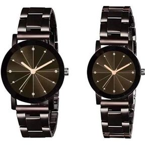 Lightweight Analog Watches for Couples - Couple Watches-Bar 9902169461344- 51745/26560 AS B1 (S6)
