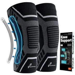 KNEE BRACES FOR KNEE PAIN, SPORTNEER KNEE COMPRESSION SLEEVE FOR MEN AND WOMEN, KNEE SUPPORT FOR JOINT PAIN RELIEF, RUNNING, HIKIN