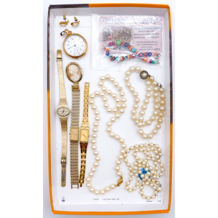 Box Women's Seiko Wrist Watches & Misc. Jewelry etc.