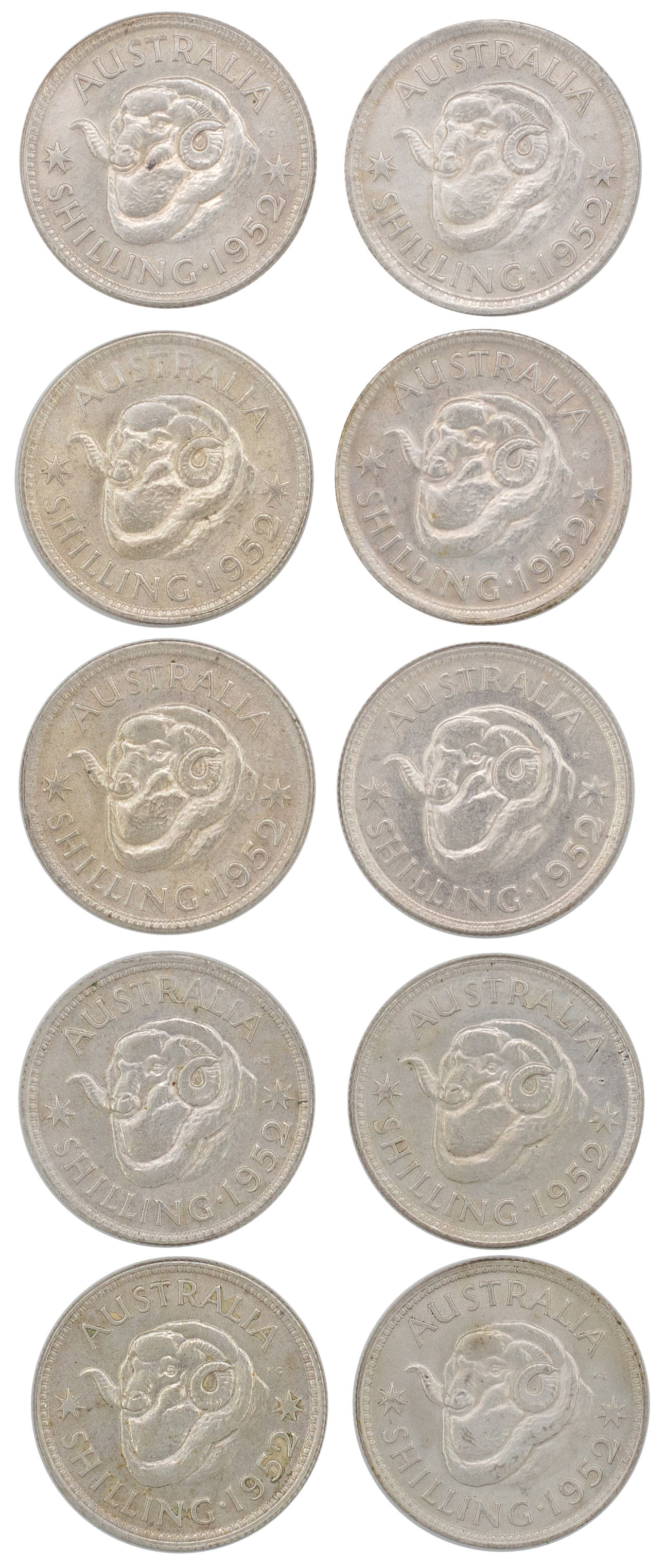 George VI, Shilling, 1952, aUNC - UNC