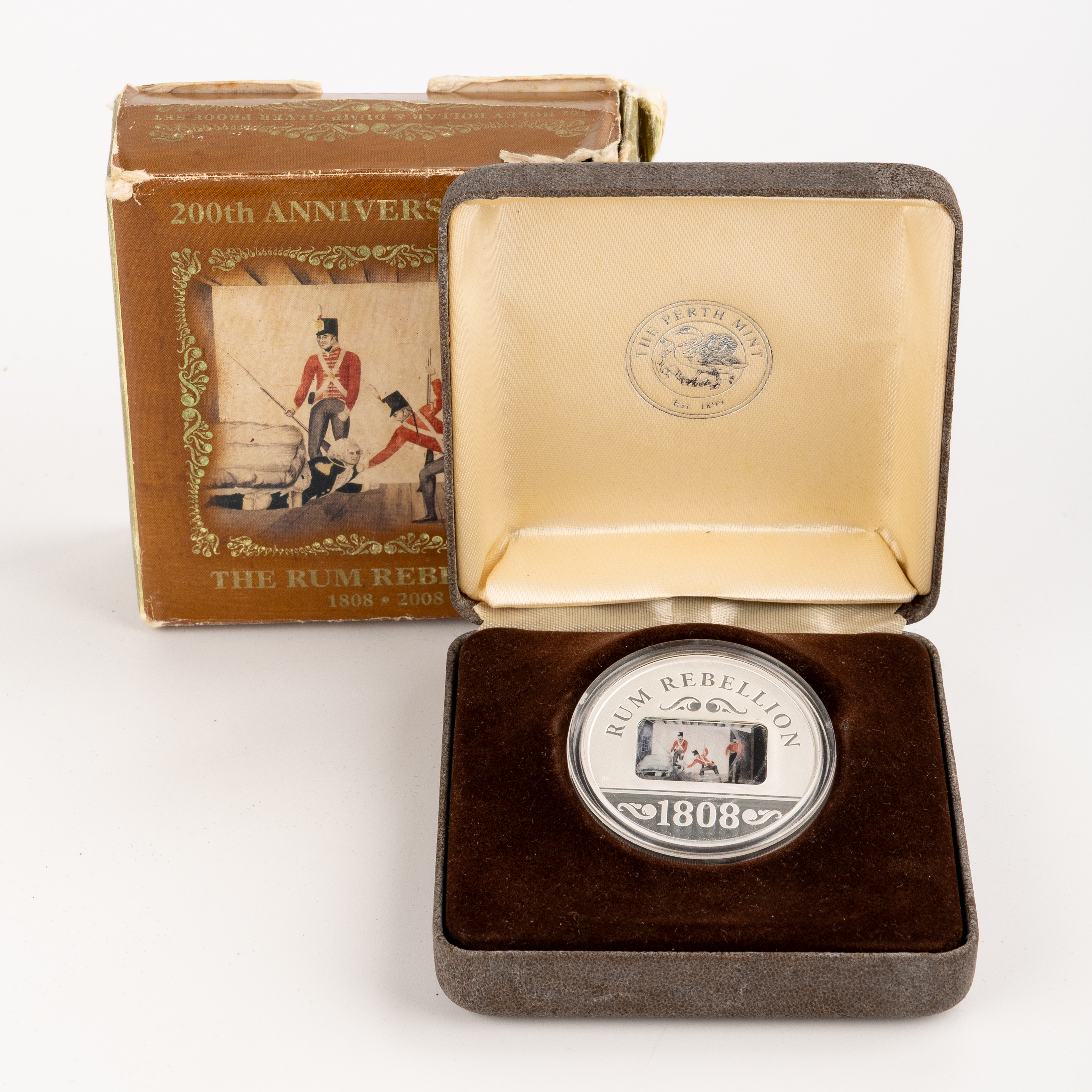 Elizabeth II, Perth Mint - 200TH Anniversary Rum Rebellion, Twenty Cents - One Dollar, 2008, FDC