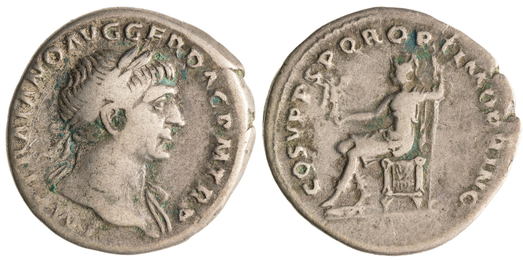 Trajan, Denarius, 98 - 117 AD, gF