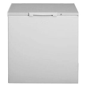 KIC White Chest Freezer - KCG 210/1 WH - Dented. Back unit loose. plug broken. not tested