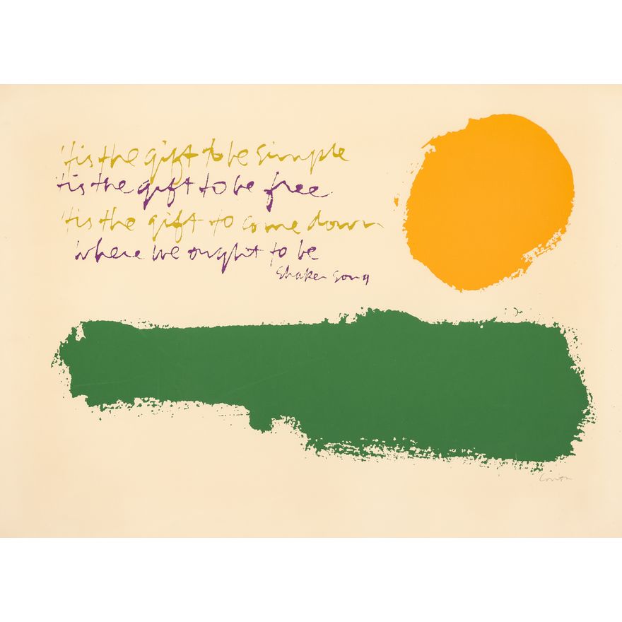 Sister Corita Kent ''Simple'' 1971 Screenprint