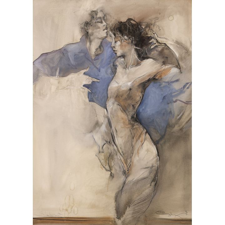 Jurgen Gorg ''Melting Point'' 1996 Large Oil