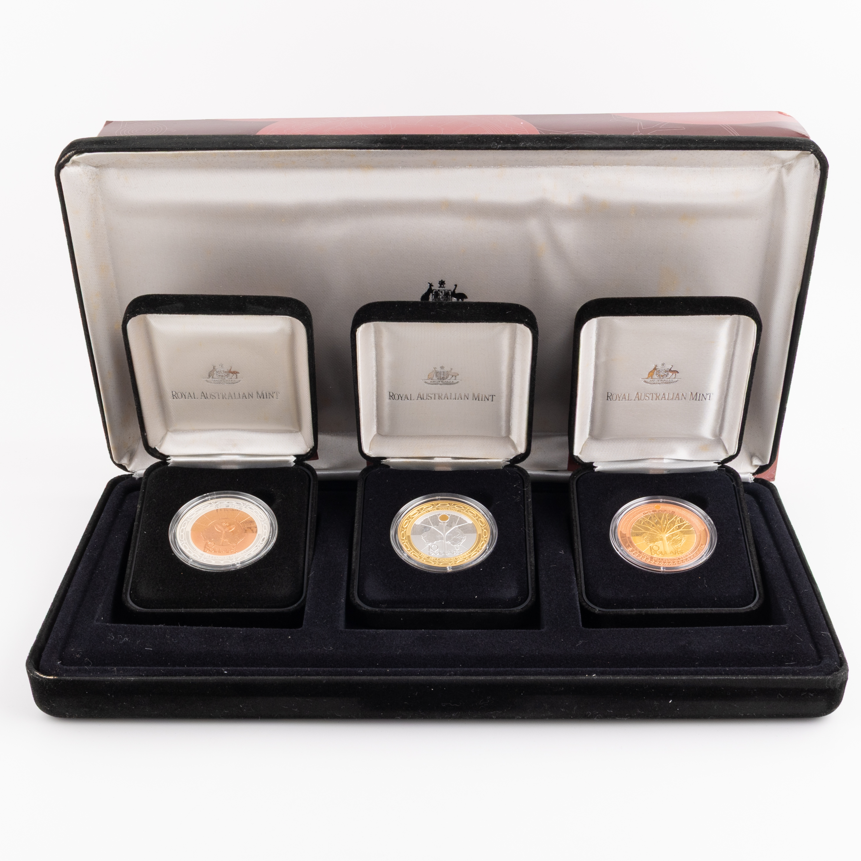 Elizabeth II, Millennium Coin Series, The Past, The Present, The Future, Ten Dollars, 1999 - 2001, FDC