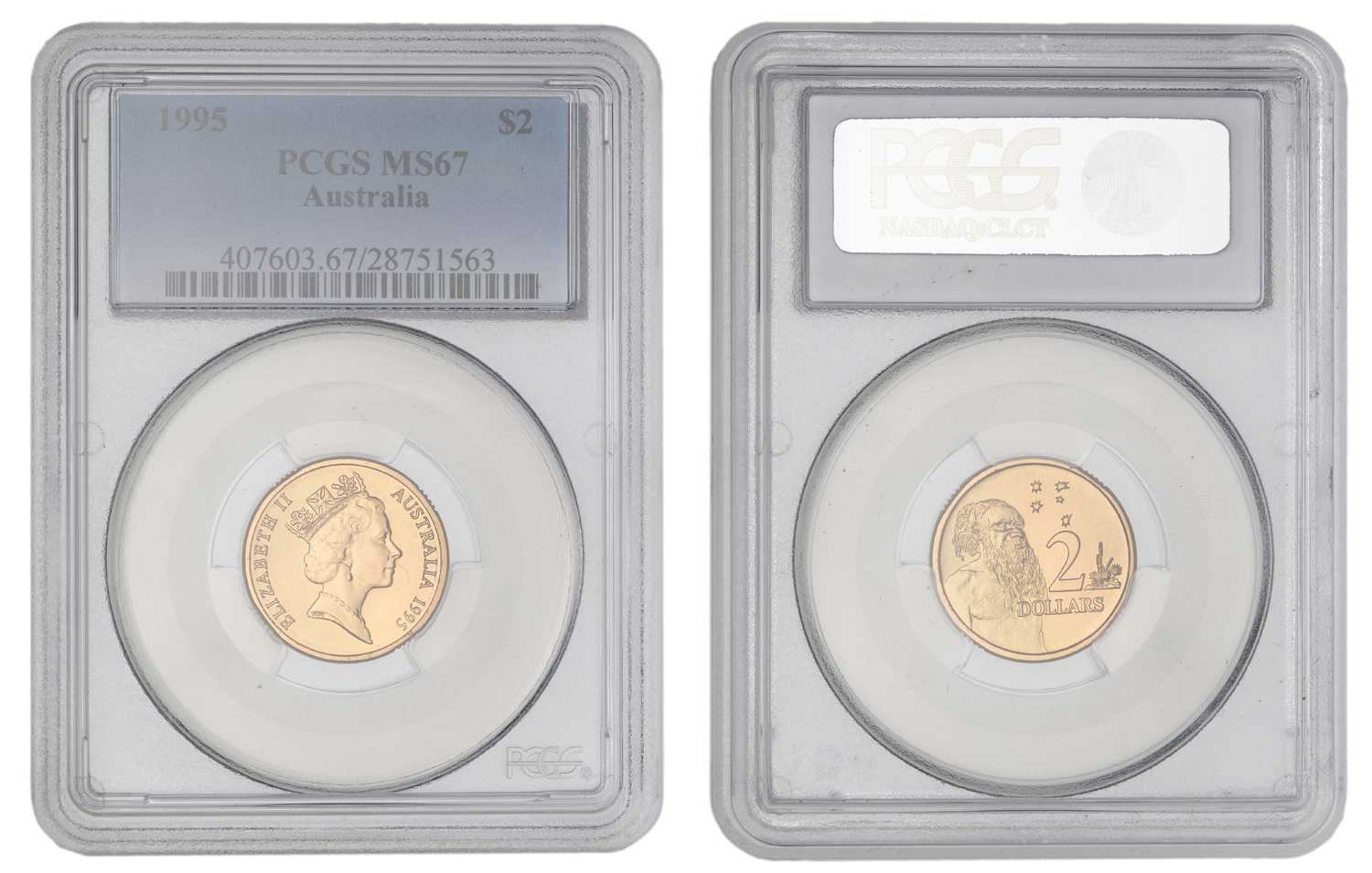 Elizabeth II, Two Dollar, 1995, PCGS MS67