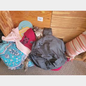 Large Assortment of Coats, Blanket and Bed Topper
