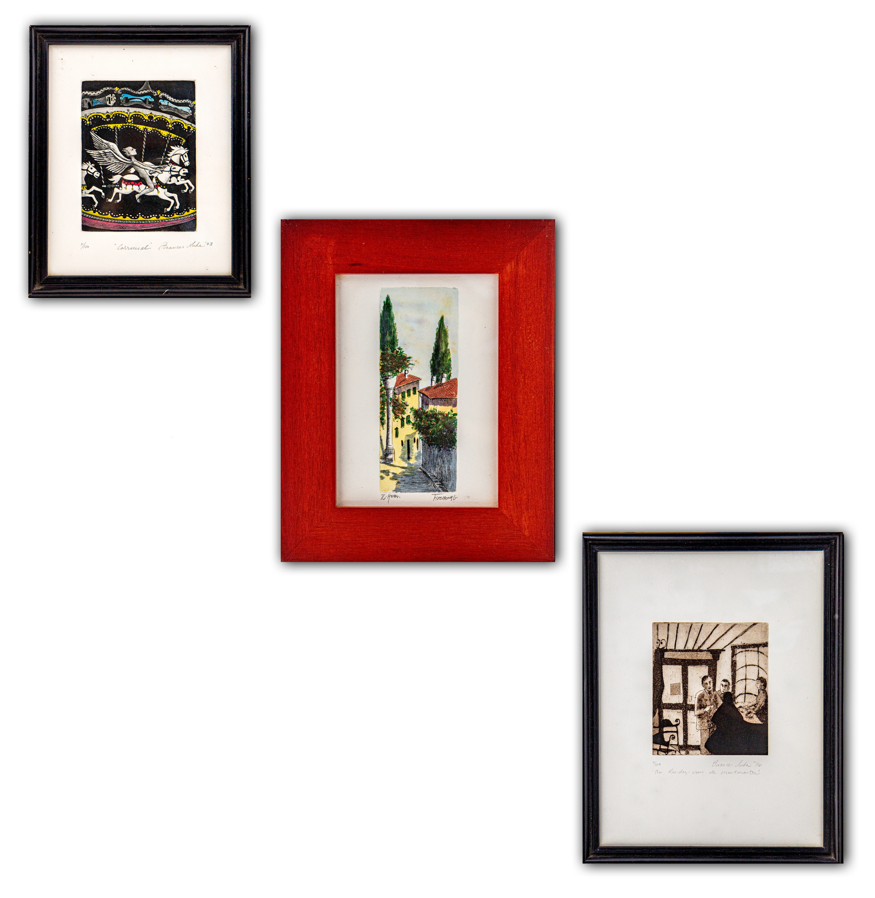 Trio of Original Engravings, 1990s