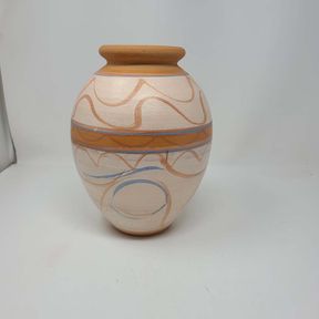 Beautiful Red Clay Kimmswick Pottery Vase - Signed