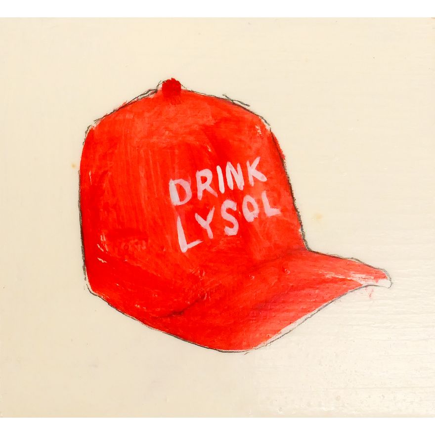 Jeff Farnam aka Jeff MF 'Trump Hat (Drink Lysol)' Painting, 2020