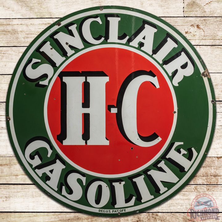 48" Sinclair H-C Gasoline DSP Sign - 7.75 & 7.5