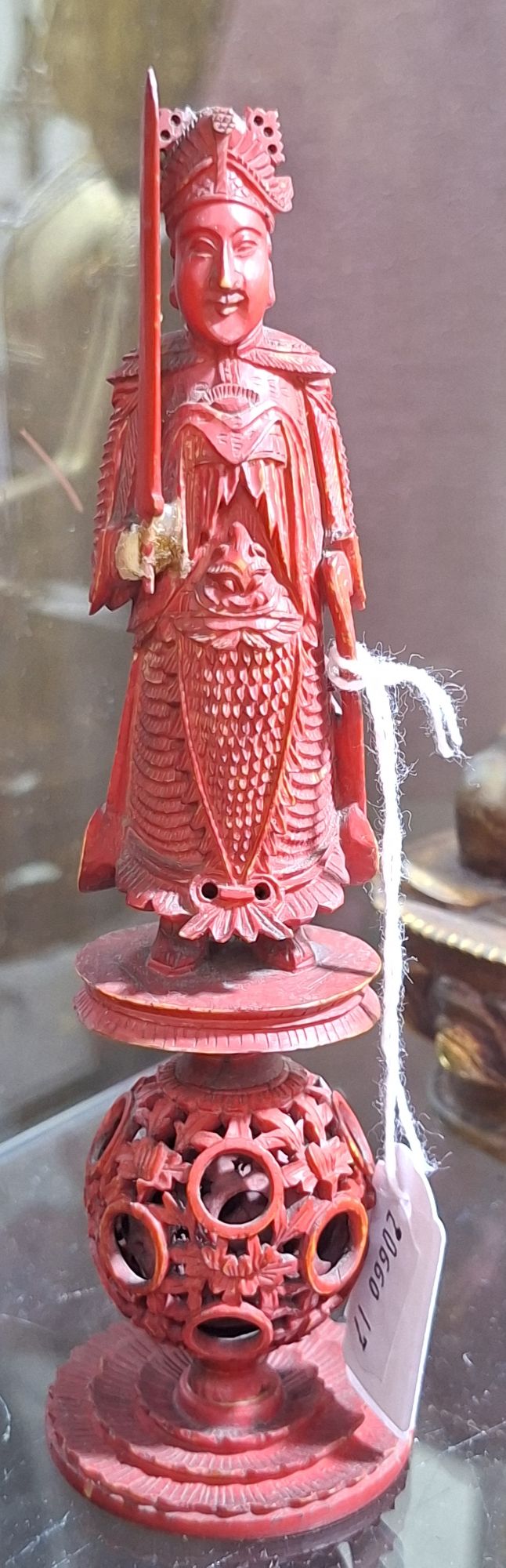 1182 · CARVED CHINESE IVORY FIGURE