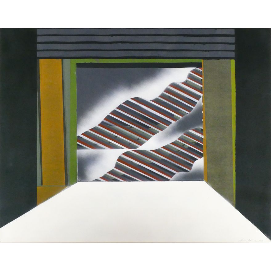 Louis Bunce ''Untitled'' (Abstraction) 1969 Acrylic
