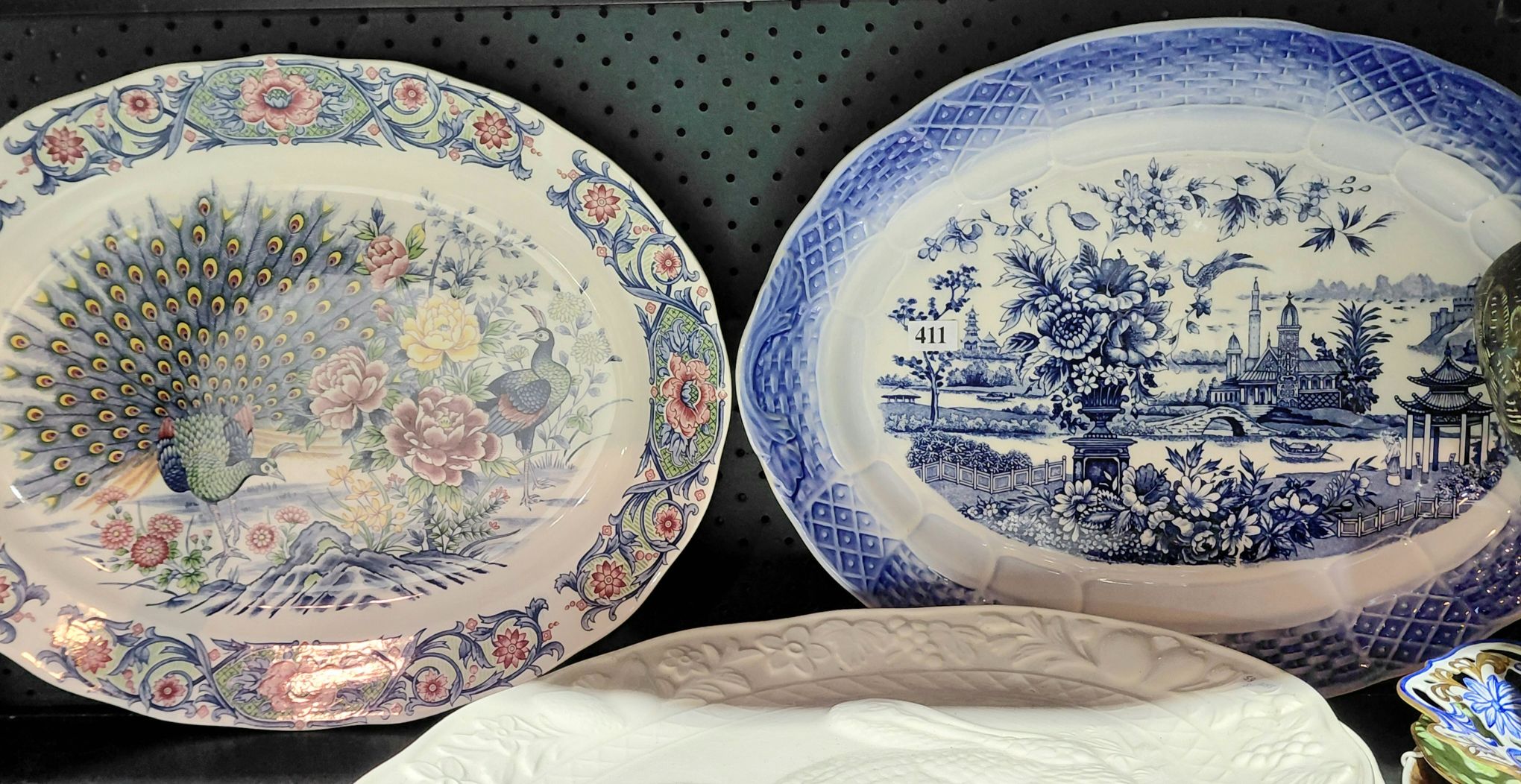 411 · TWO LARGE PLATTERS