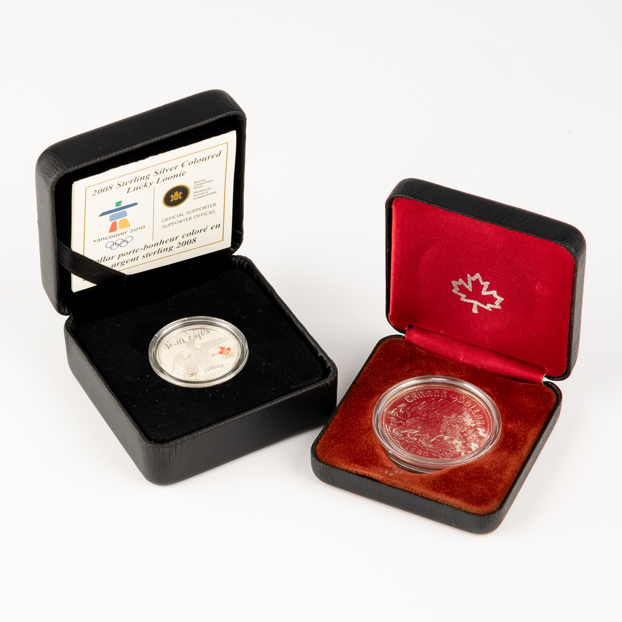 Canada, Elizabeth II, 100TH Anniversary of Arctic Territories & Vancouver Lucky Loonie, One Dollar, 1980 - 2008, FDC
